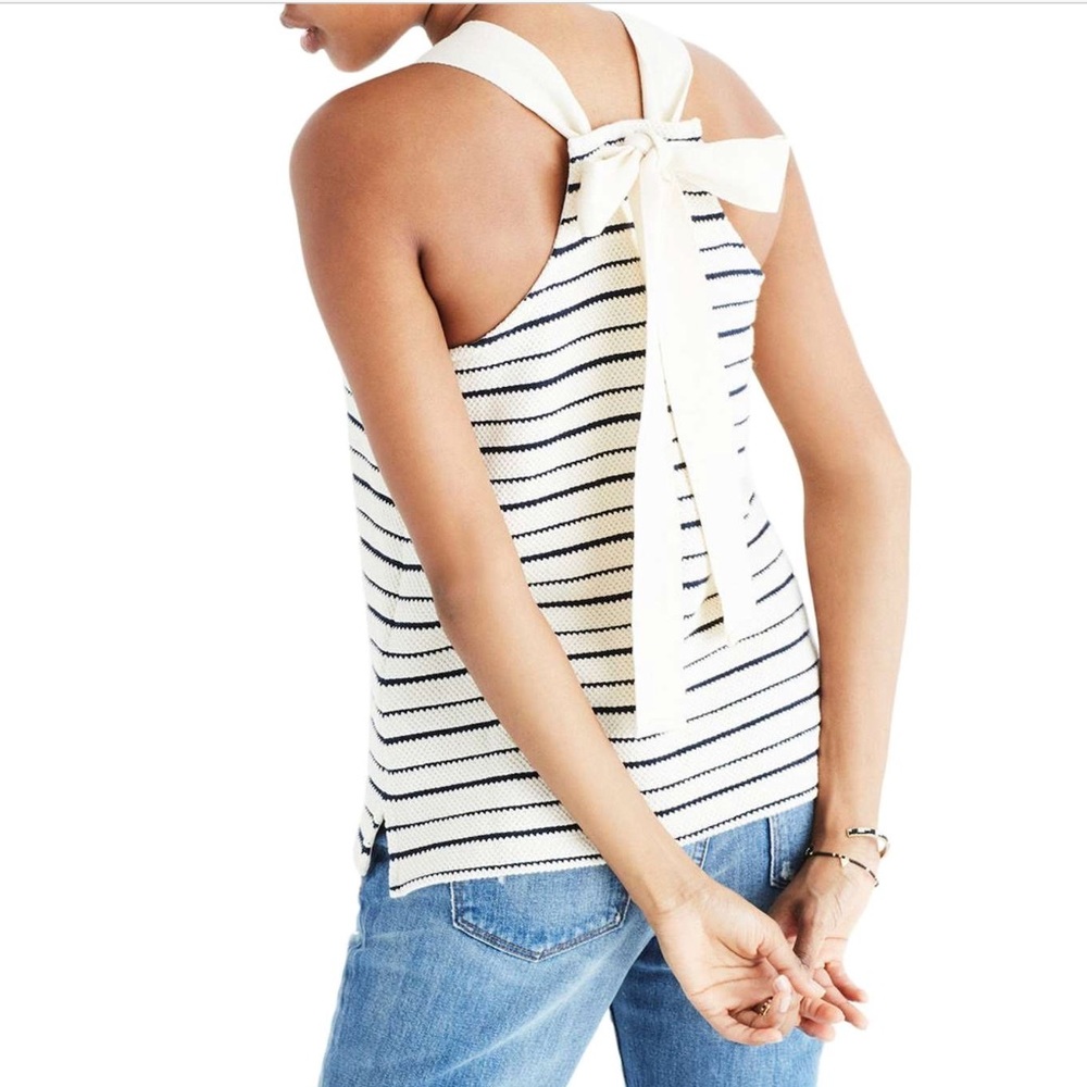 NWT Madewell Camille Stripe Tank - Picture 2 of 8
